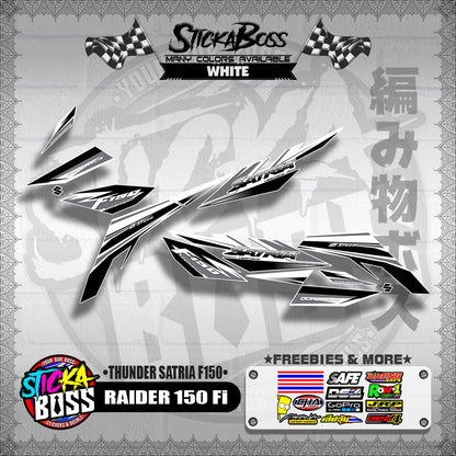 RAIDER 150 Fi DECALS ( THUNDER SATRIA F150 )【WITH FREEBIES】