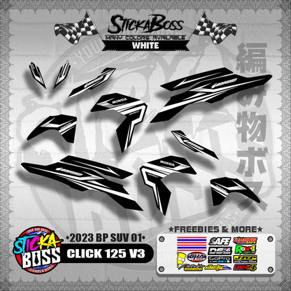 CLICK 125i / 150i V3 DECALS ( 2023 BP SUV 01 )【WITH FREEBIES】