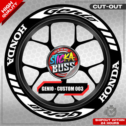 GENIO MAG STICKER SET ( 2 MAGS ) - CUSTOM 003 | VINYL WATERPROOF CUT-OUT DECALS