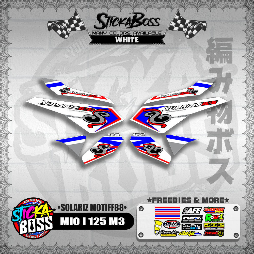 MIO I 125 M3 DECALS ( SOLARIZ MOTIFF88 )【WITH FREEBIES】