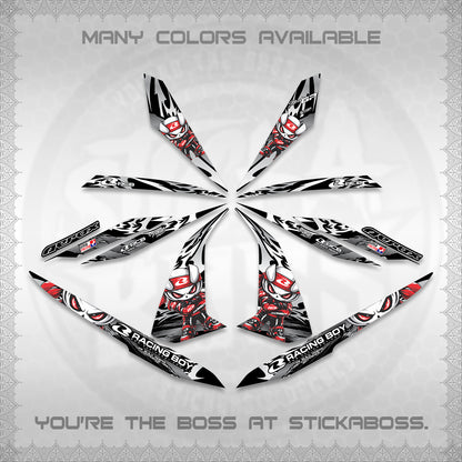 AEROX 155 V1 DECALS (2026 NEW RCB 2.0 DESIGN) STICKER KITS BY STICKABOSS