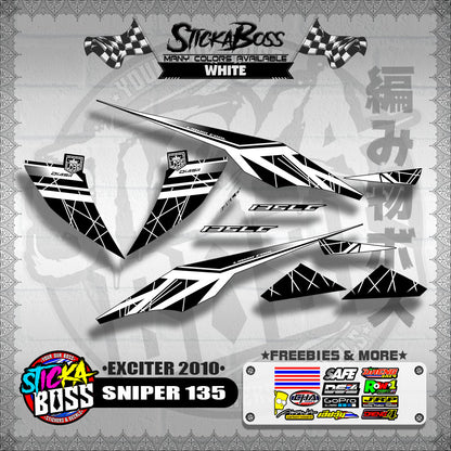 SNIPER 135 DECALS ( EXCITER 2010 )【WITH FREEBIES】