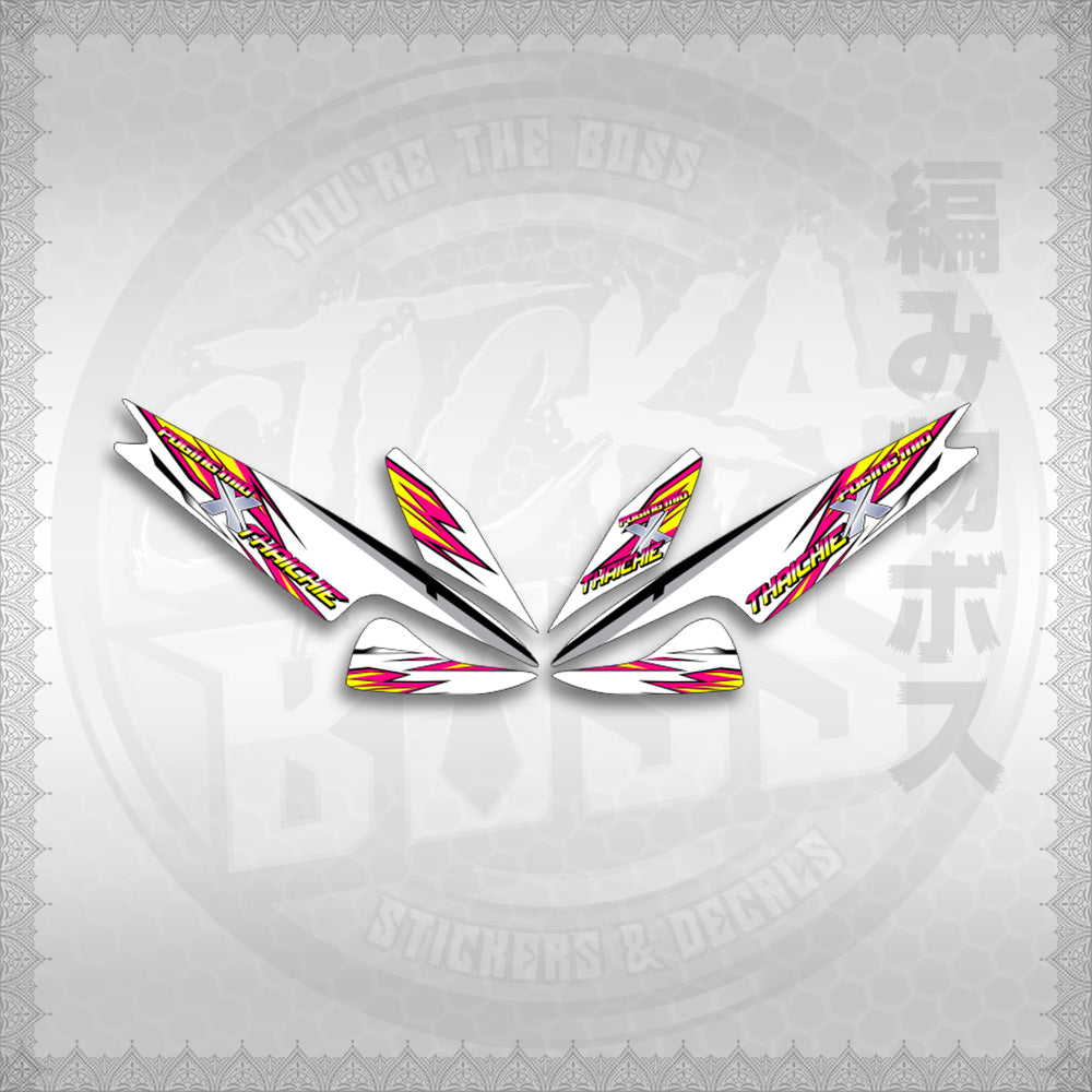 STICKER DECALS for MIO 1 (MIRPOXTH) By STICKABOSS (SOFIE LAMINATED WATERPROOF)