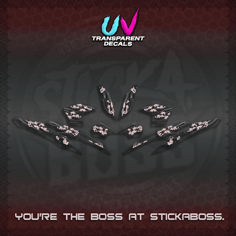 CLICK 125 V2 UV TRANSPARENT DECALS (2026 NEW SAKURA WIND)STICKER DECALS By STICKABOSS
