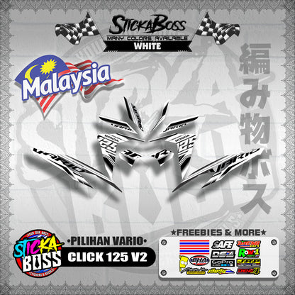 CLICK 125 V2 MALAYSIAN DECALS ( PILIHAN VARIO )