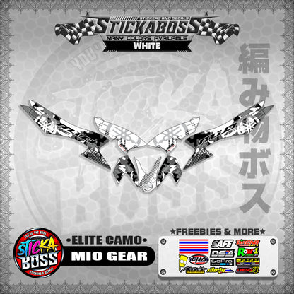 MIO GEAR STICKER DECALS ( ELITE CAMO )【WITH FREEBIES】
