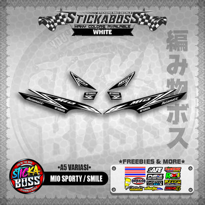 MIO SPORTY / SMILE INDO STICKER DECALS ( A5 VARIASI )【WITH FREEBIES】
