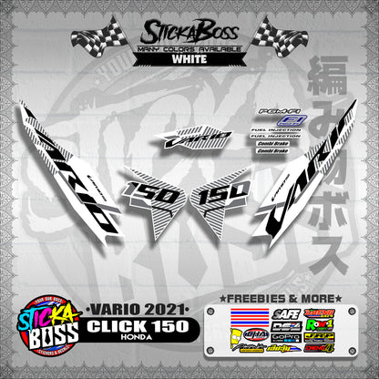 CLICK 150 V2 DECALS ( VARIO 2021 )【WITH FREEBIES】