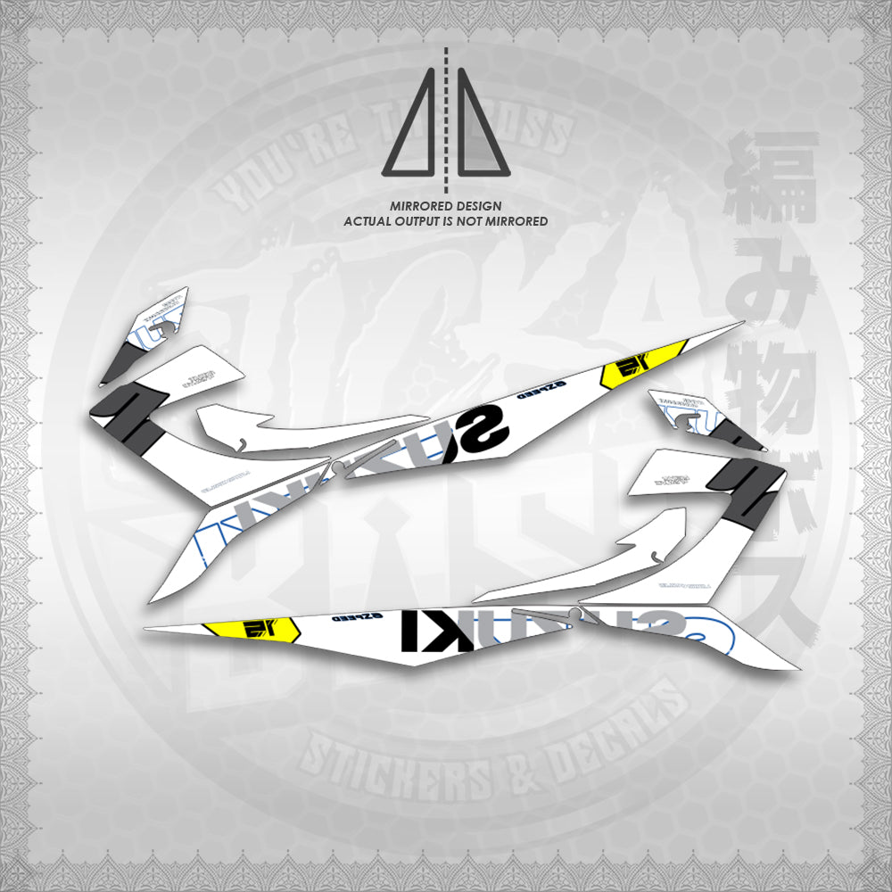STICKER DECALS for RAIDER 150 REBORN CARB (RRCTPIN01) By STICKABOSS (SOFIE LAMINATED WATERPROOF)