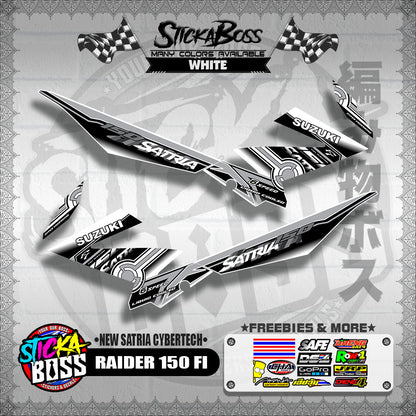 RAIDER 150 FI DECALS ( NEW SATRIA CYBERTECH )【WITH FREEBIES】