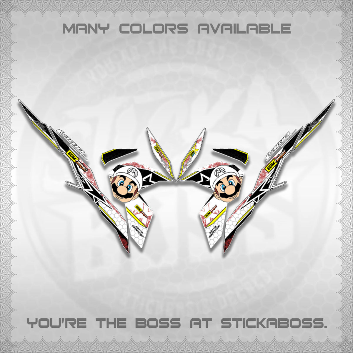 CLICK V3 VARIO DECALS (BOMX VARIO INSPIRED)STICKER DECALS By STICKABOSS