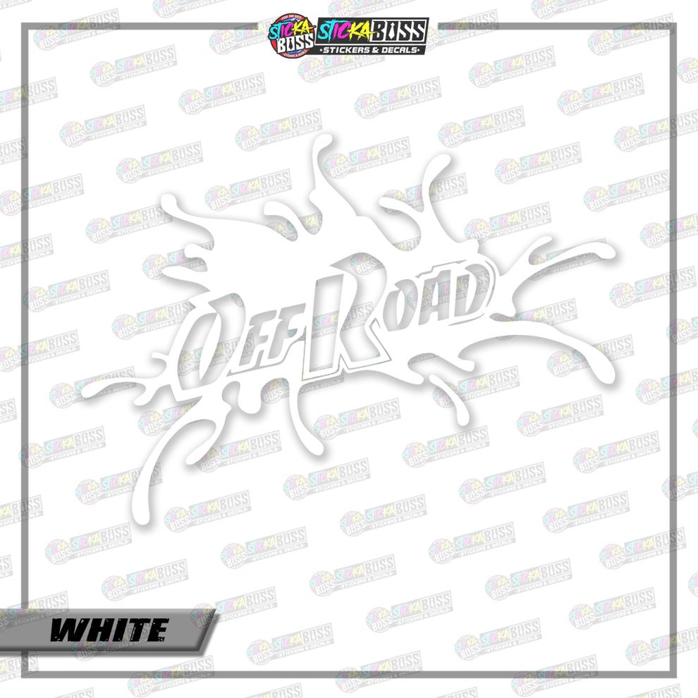 OFF ROAD ( VINYL CUT-OUT STICKER DECALS )【Stickaboss】 – StickaBoss