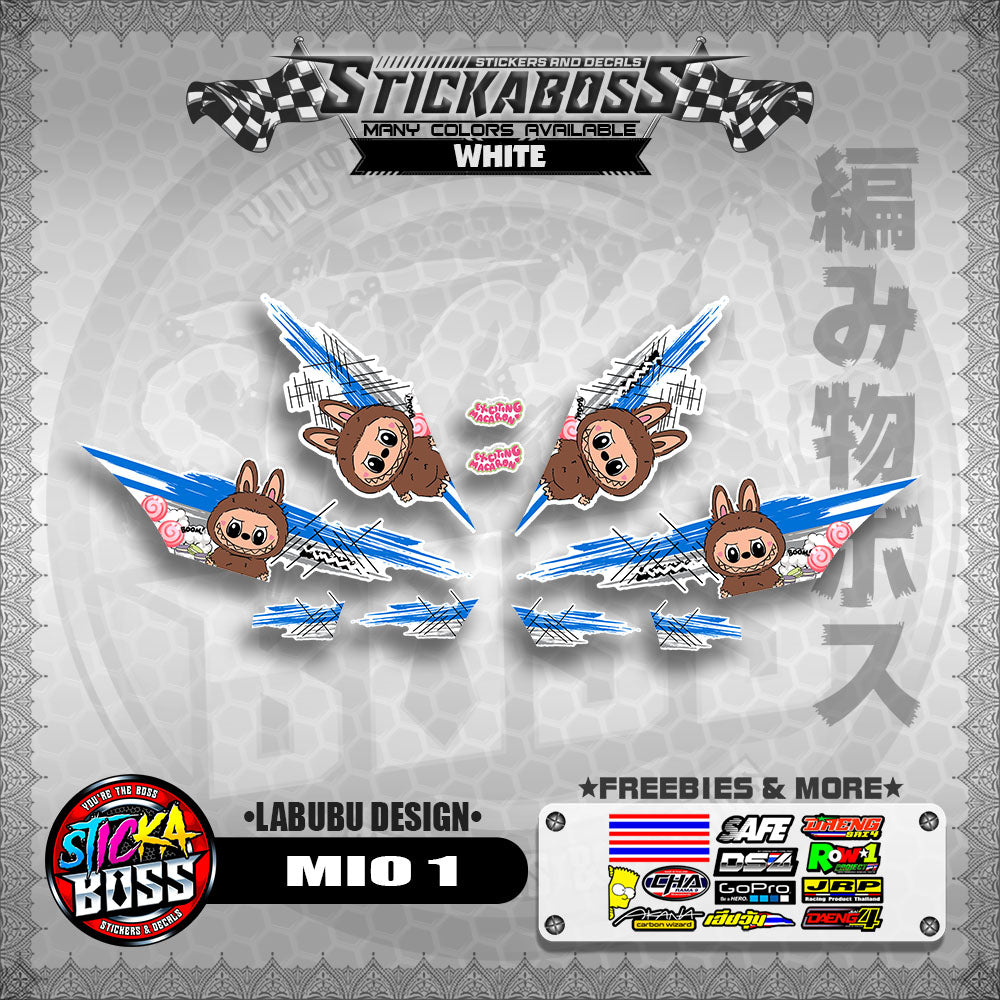MIO 1 STICKER DECALS ( LABUBU DESIGN )【WITH FREEBIES】