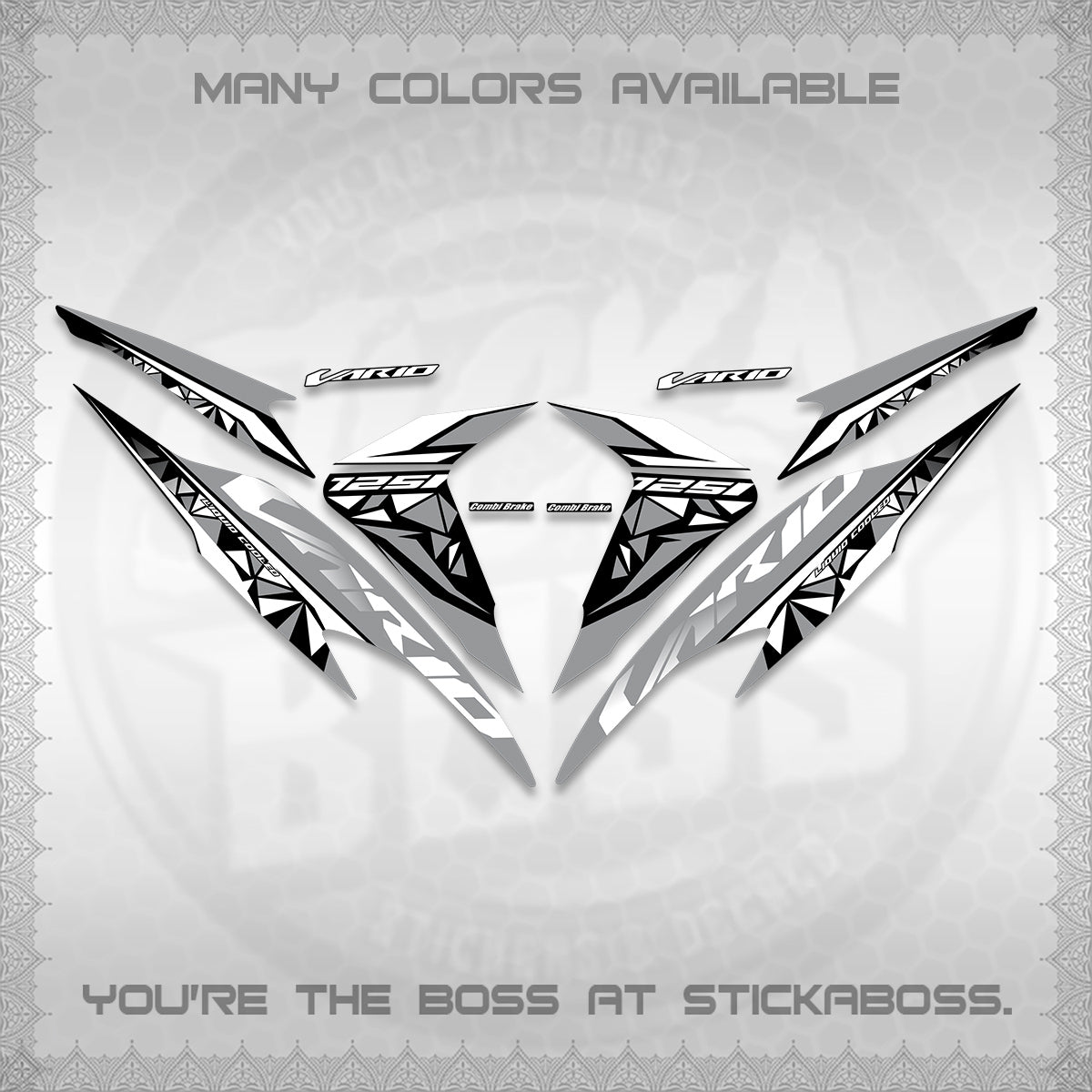 CLICK 125 V2 VARIO DECALS (2018–2022 STYLE DESIGN) STICKER DECALS BY STICKABOSS