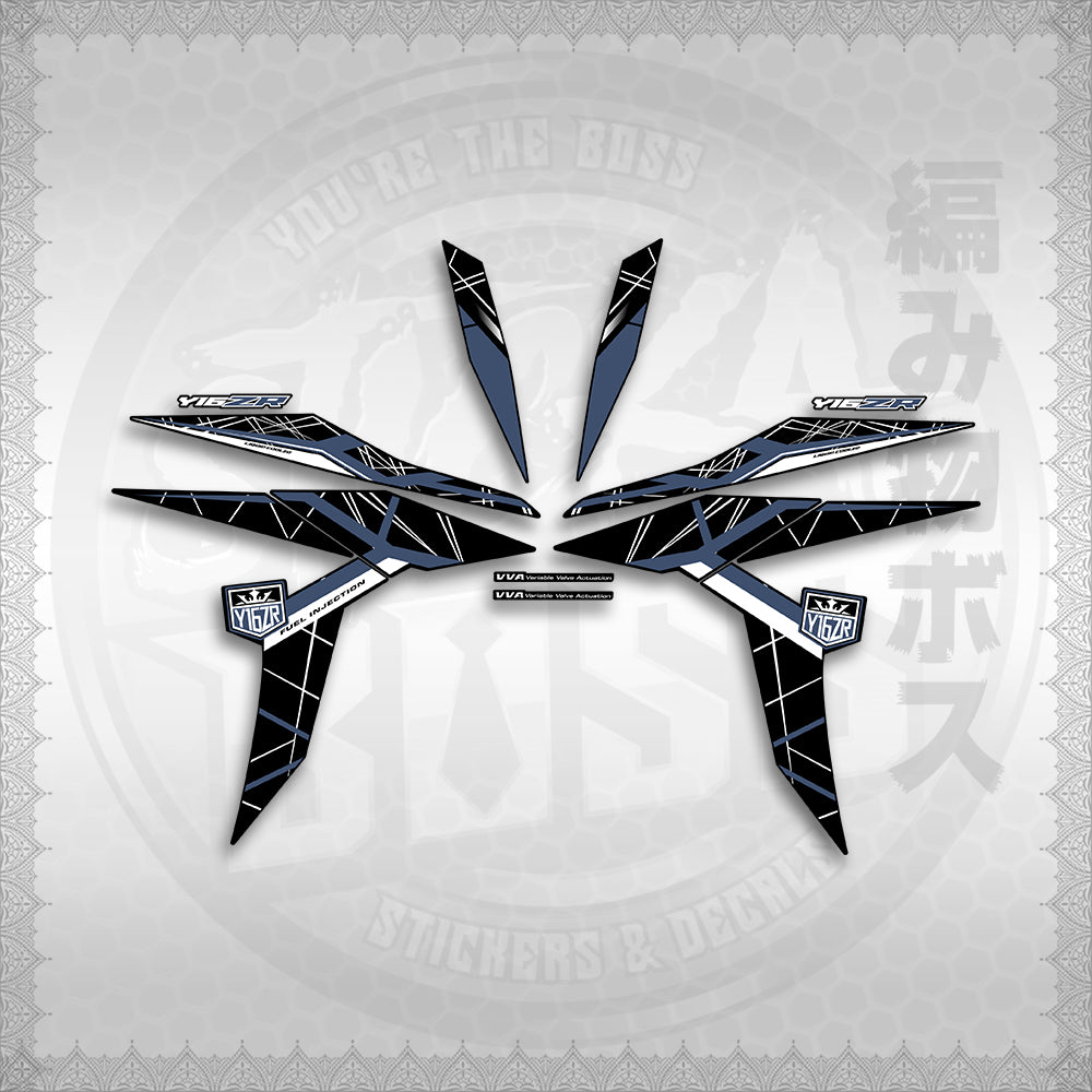 STICKER DECALS for SNIPER 155 MALAYSIAN (S155MICIY16) By STICKABOSS (SOFIE LAMINATED WATERPROOF)