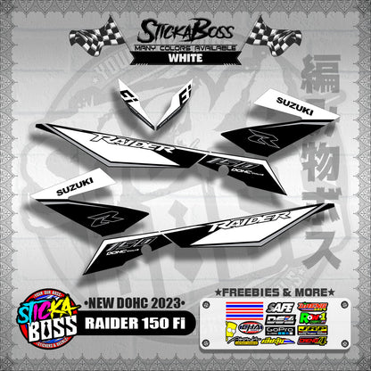 RAIDER 150 Fi DECALS ( NEW DOHC 2023 )【WITH FREEBIES】