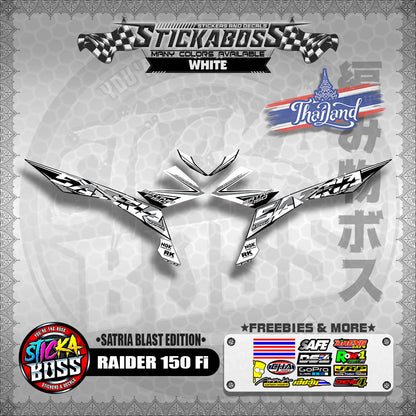 SUZUKI RAIDER 150 Fi Thai Decals ( Satria Blast Edition )【WITH FREEBIES】Thailand Concept