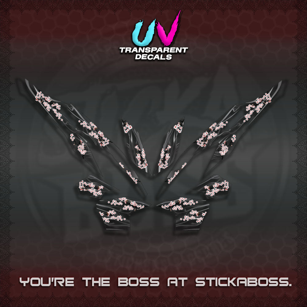 CLICK 125 V2 UV TRANSPARENT DECALS (2026 NEW SAKURA WIND)STICKER DECALS By STICKABOSS