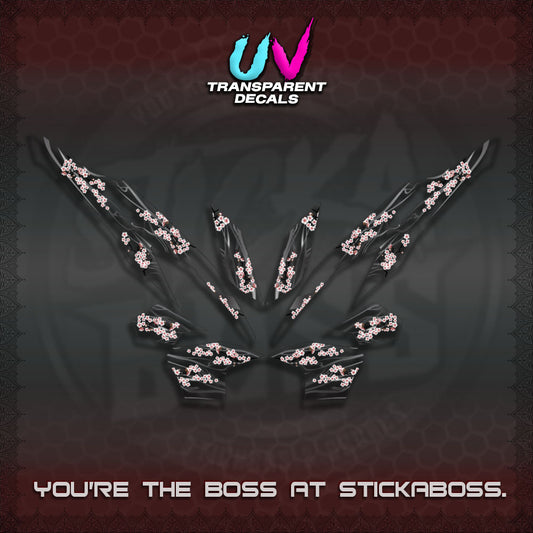 CLICK 125 V2 UV TRANSPARENT DECALS (2026 NEW SAKURA WIND)STICKER DECALS By STICKABOSS