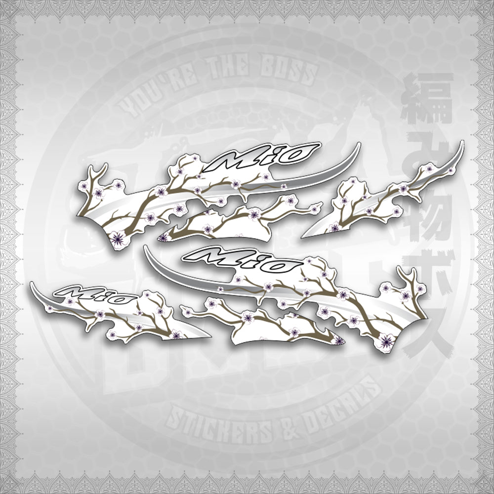 STICKER DECALS for MIO SPORTY FOR WHITE (MSPSAXFL) By STICKABOSS (SOFIE LAMINATED WATERPROOF)