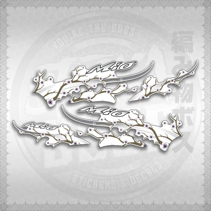 STICKER DECALS for MIO SPORTY FOR WHITE (MSPSAXFL) By STICKABOSS (SOFIE LAMINATED WATERPROOF)