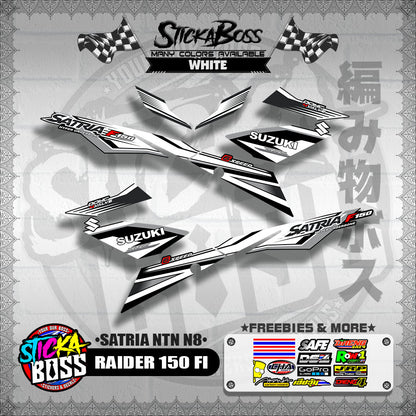 RAIDER 150 FI DECALS ( SATRIA NTN N8 )【WITH FREEBIES】