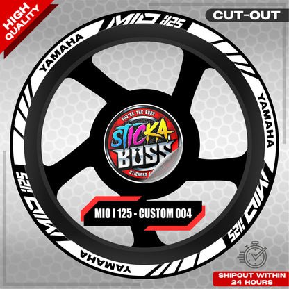 MIO I 125 MAG STICKER SET  ( 2 MAGS ) - CUSTOM 004 | VINYL WATERPROOF CUT-OUT DECALS