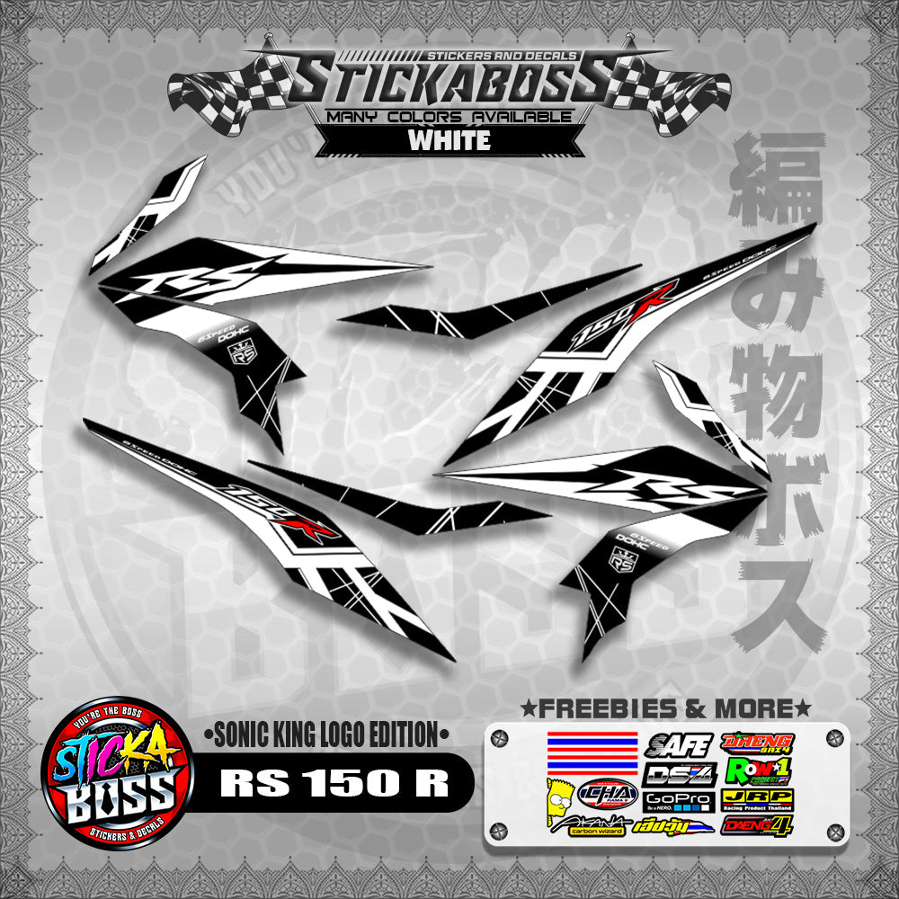 RS 150 R STICKER DECALS ( SONIC KING LOGO EDITION )【WITH FREEBIES】