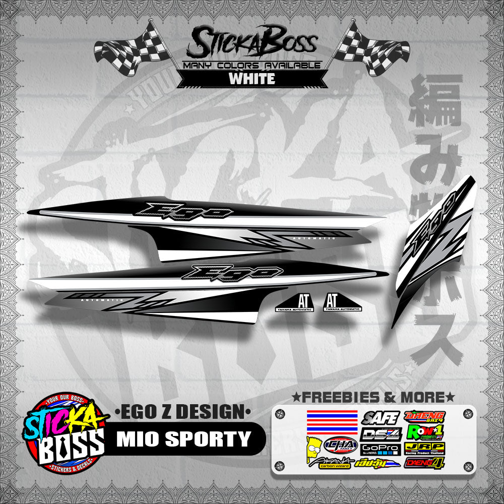MIO SPORTY DECALS ( EGO Z DESIGN )【WITH FREEBIES】