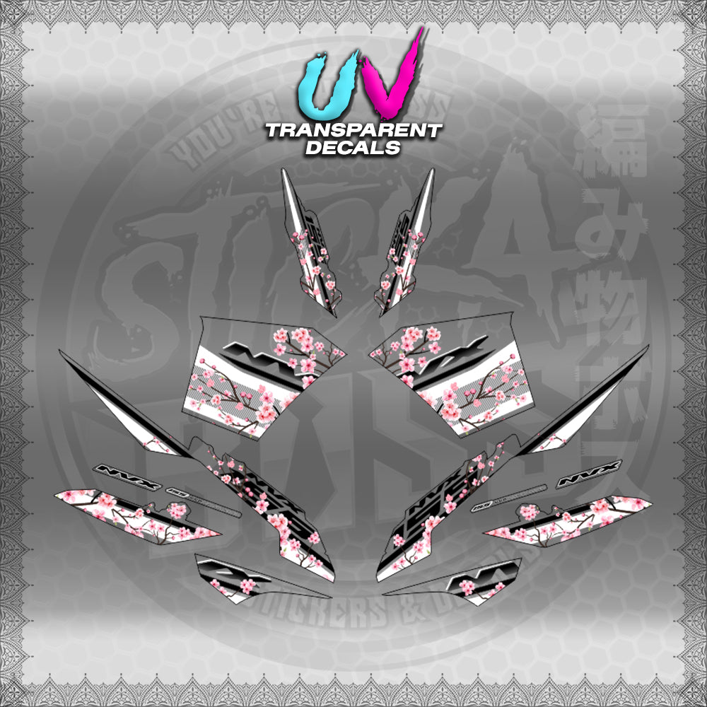 【PREMIUM UV PRINT】TRANSPARENT AEROX V3 ALPHA TURBO INDO-MALAYSIAN (AV3SAIN)【WITH FREEBIES】