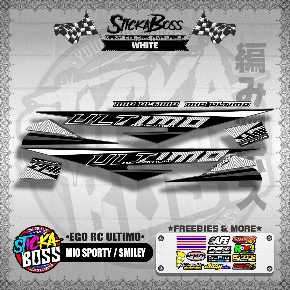 MIO SPORTY / SMILEY DECALS ( EGO RC ULTIMO )【WITH FREEBIES】