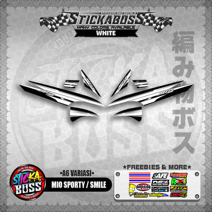 MIO SPORTY / SMILE INDO STICKER DECALS ( A6 VARIASI )【WITH FREEBIES】