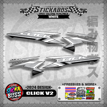 CLICK V2 STOCK DECALS ( 2024 DESIGN )【WITH FREEBIES】