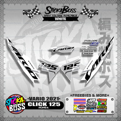 CLICK 125 V2 DECALS ( VARIO 2021 )【WITH FREEBIES】