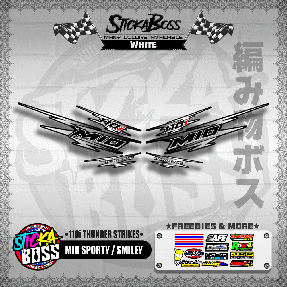 MIO SPORTY / SMILEY DECALS ( 110i THUNDER STRIKES )【WITH FREEBIES】