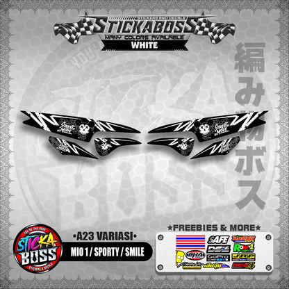 MIO 1 / SPORTY / SMILE INDO STICKER DECALS (A23 VARIASI)【WITH FREEBIES】