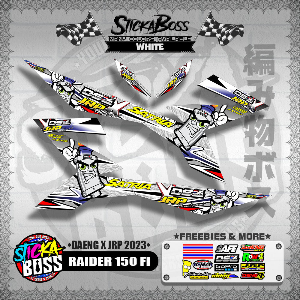 RAIDER 150 Fi DECALS ( DAENG x JRP 2023 )【WITH FREEBIES】