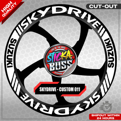 SKYDRIVE MAG STICKER SET ( 2 MAGS ) - CUSTOM 011 | VINYL WATERPROOF CUT-OUT DECALS
