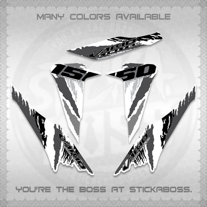 CLICK 150 V2 VARIO FOR WHITE DECALS (2022 SPECIAL SPLASH DESIGN) STICKER KITS BY STICKABOSS