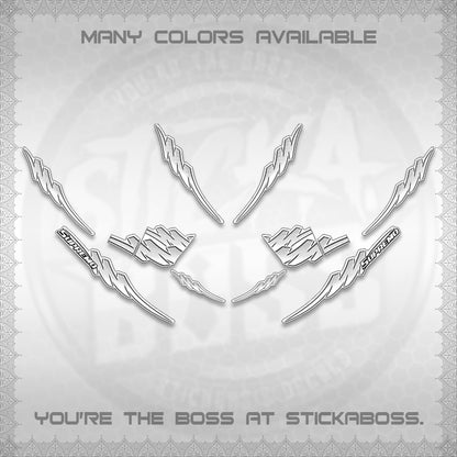 AEROX V2 FOR WHITE STRIPING DECALS (1 TONE PUTRA VIRDIAN)STICKER DECALS BY STICKABOSS