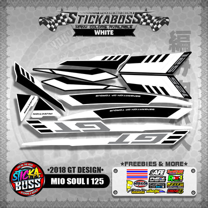 MIO SOUL i 125 DECALS ( 2018 GT DESIGN ) 【WITH FREEBIES】