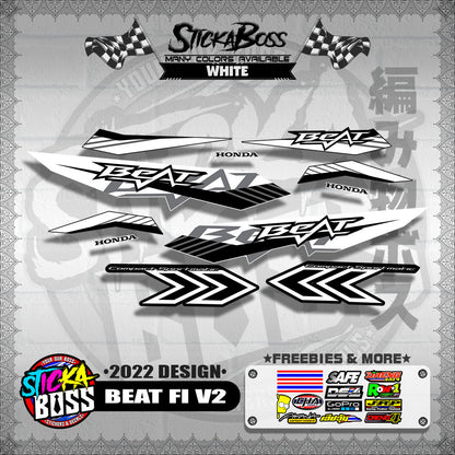 Beat V2 Malaysian Decals ( 2022 Design )【WITH FREEBIES】 Malaysia Concept