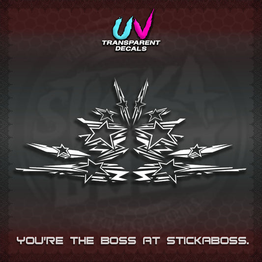 AEROX V3 INDO UV TRANSPARENT DECALS (0006 NEW STAR EDITION)STICKER DECALS By STICKABOSS