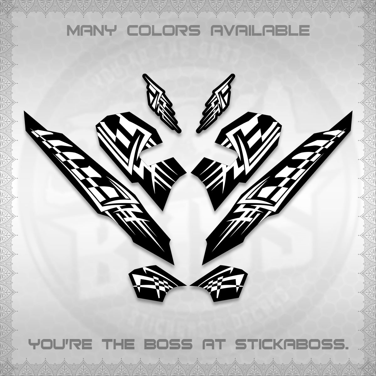 CLICK 125 V3 VARIO INDO-MALAY DECALS (2026 TRIBAL LINES DESIGN) STICKER DECALS By STICKABOSS