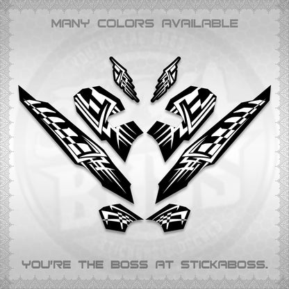CLICK 125 V3 VARIO INDO-MALAY DECALS (2026 TRIBAL LINES DESIGN) STICKER DECALS By STICKABOSS