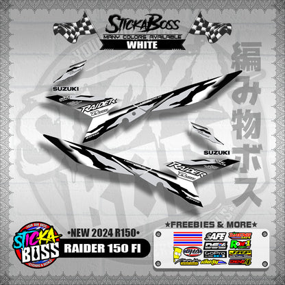 RAIDER 150 FI DECALS ( NEW 2024 R150 )【WITH FREEBIES】