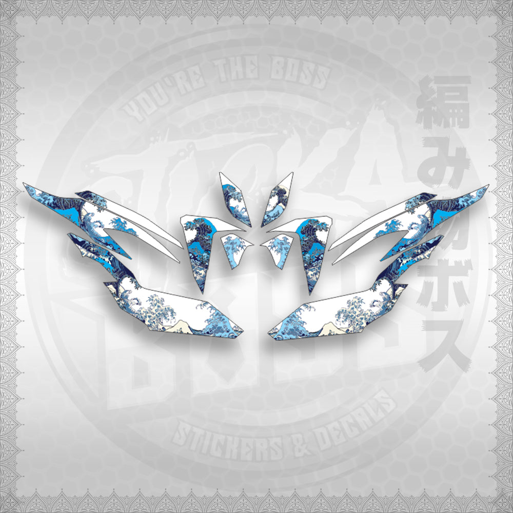CLICK V2 INDO CONCEPT ( KANAGAWA GREAT WAVE ) STICKER DECALS By STICKABOSS