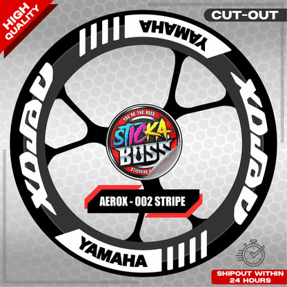 AEROX MAG STICKER SET ( 2 MAGS ) - 002 STRIPE | VINYL WATERPROOF CUT-OUT DECALS