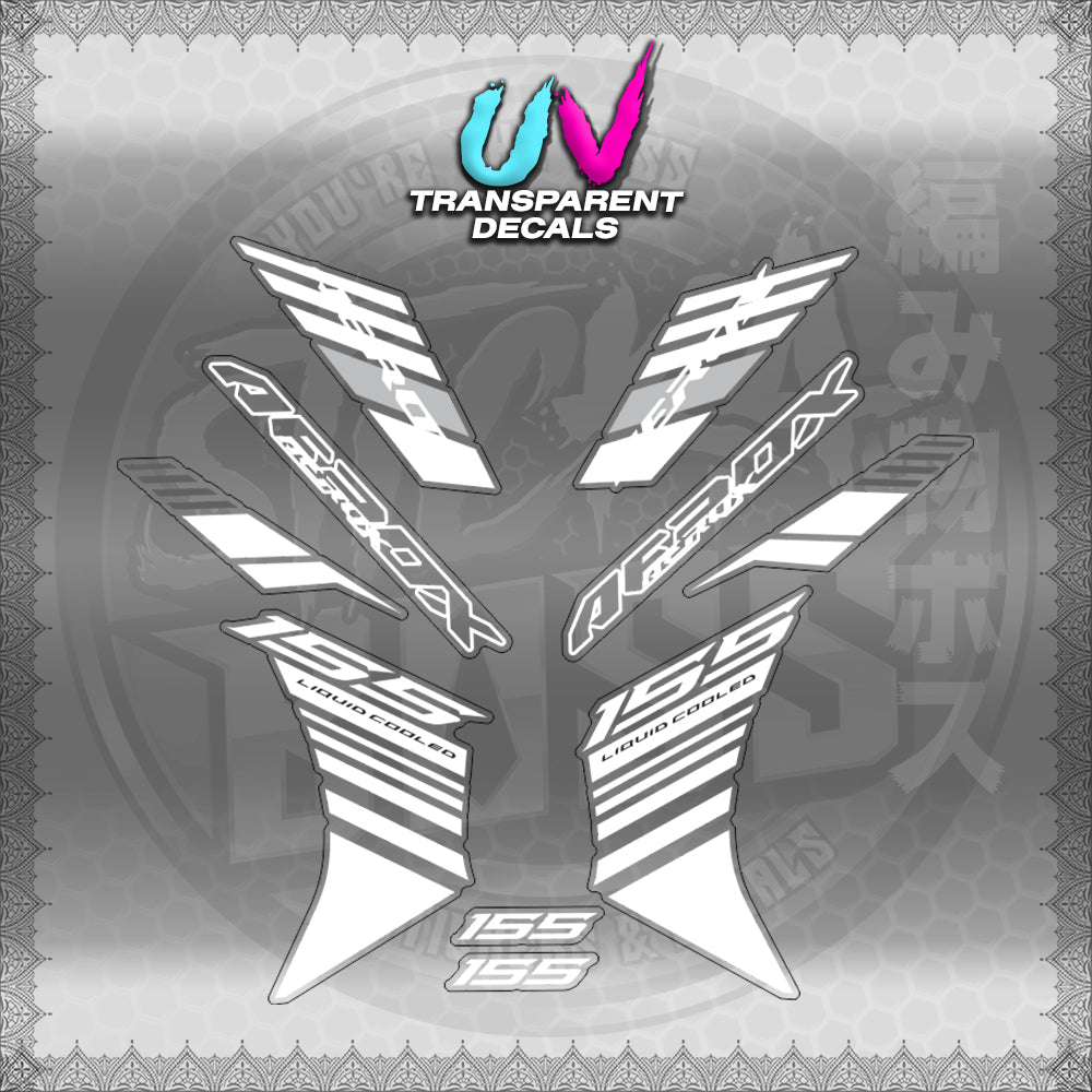 【PREMIUM UV PRINT】TRANSPARENT AEROX V3 ALPHA TURBO INDO (AV3BAST)【WITH FREEBIES】