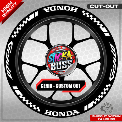 GENIO MAG STICKER SET ( 2 MAGS ) - CUSTOM 001 | VINYL WATERPROOF CUT-OUT DECALS